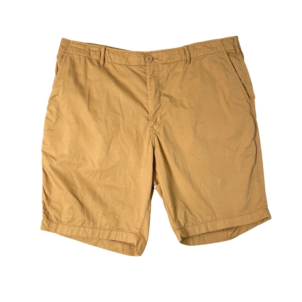 Uniqlo Chino Shorts Mens XXL Brown Cotton Twill Preppy Casual Summer Golf